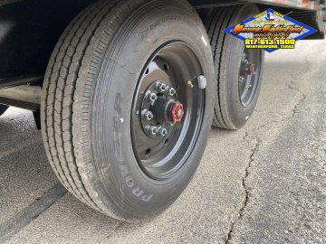 2026 TOP HAT 102" X 25' + 5' GOOSENECK LOW PRO FLATBED WITH JUMBO RAMPS AND SPARE 17.5K-GVWR 10850#P