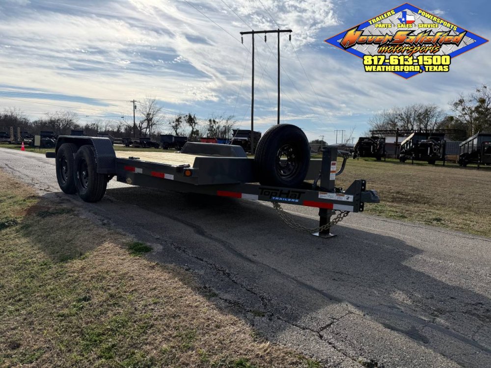 2026 TOP HAT 83" X 14' HEAVY DUTY EQUIPMENT TRAILER WITH RAMPS AND SPARE 14K-GVWR