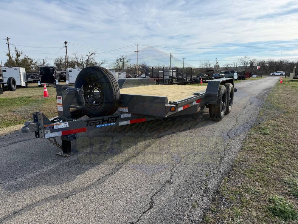2026 TOP HAT 83" X 14' HEAVY DUTY EQUIPMENT TRAILER WITH RAMPS AND SPARE 14K-GVWR