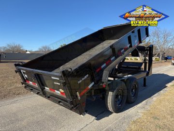 2026 TOP HAT 83" X 16' GOOSENECK DUMP TRAILER WITH TARP, RAMPS AND SPARE 14,000 GVWR