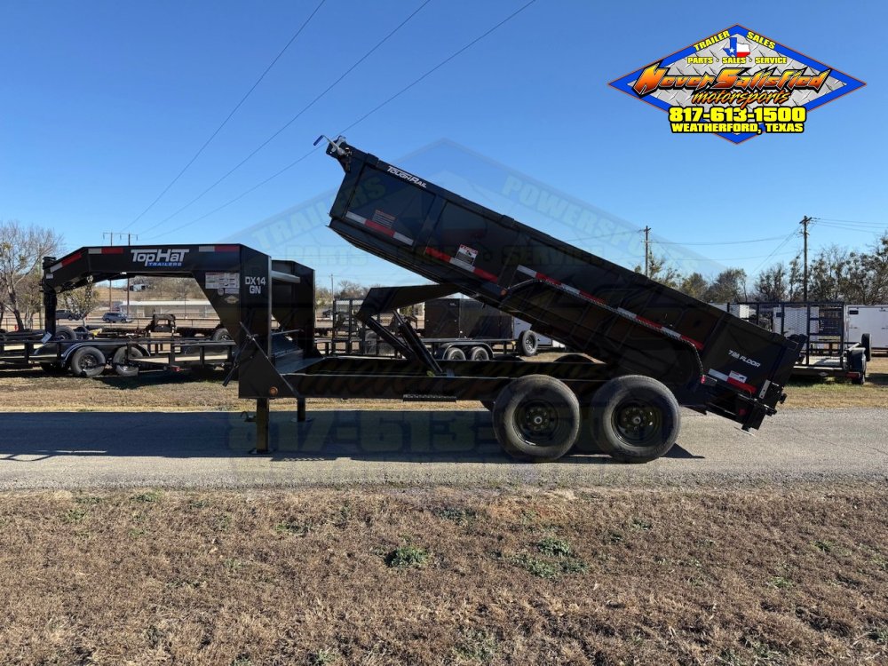 2026 TOP HAT 83" X 16' GOOSENECK DUMP TRAILER WITH TARP, RAMPS AND SPARE 14,000 GVWR
