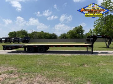 2026 TOP HAT 102" X 27' + 5' GOOSENECK TRAILER WITH JUMBO RAMPS AND SPARE 25,900 GVWR