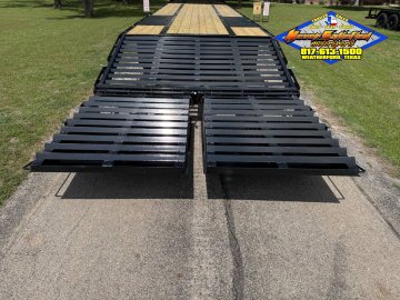 2026 TOP HAT 102" X 27' + 5' GOOSENECK TRAILER WITH JUMBO RAMPS AND SPARE 25,900 GVWR