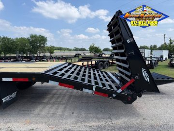 2026 TOP HAT 102" X 27' + 5' GOOSENECK TRAILER WITH JUMBO RAMPS AND SPARE 25,900 GVWR