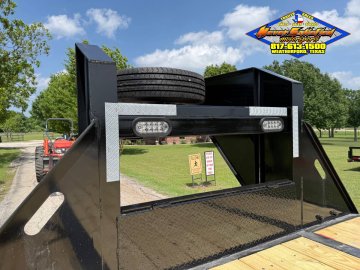 2026 TOP HAT 102" X 27' + 5' GOOSENECK TRAILER WITH JUMBO RAMPS AND SPARE 25,900 GVWR