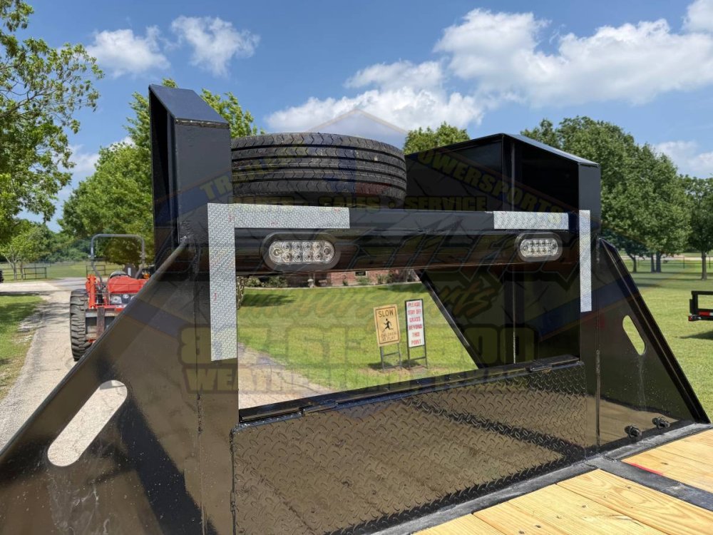 2026 TOP HAT 102" X 27' + 5' GOOSENECK TRAILER WITH JUMBO RAMPS AND SPARE 25,900 GVWR