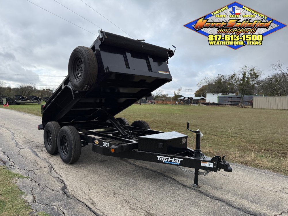 2026 TOP HAT 77" X 10' DUMP TRAILER WITH TARP AND SPARE 7,000 GVWR