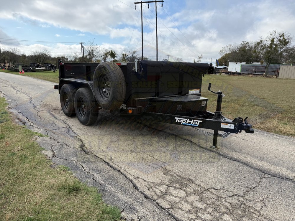 2026 TOP HAT 77" X 10' DUMP TRAILER WITH TARP AND SPARE 7,000 GVWR