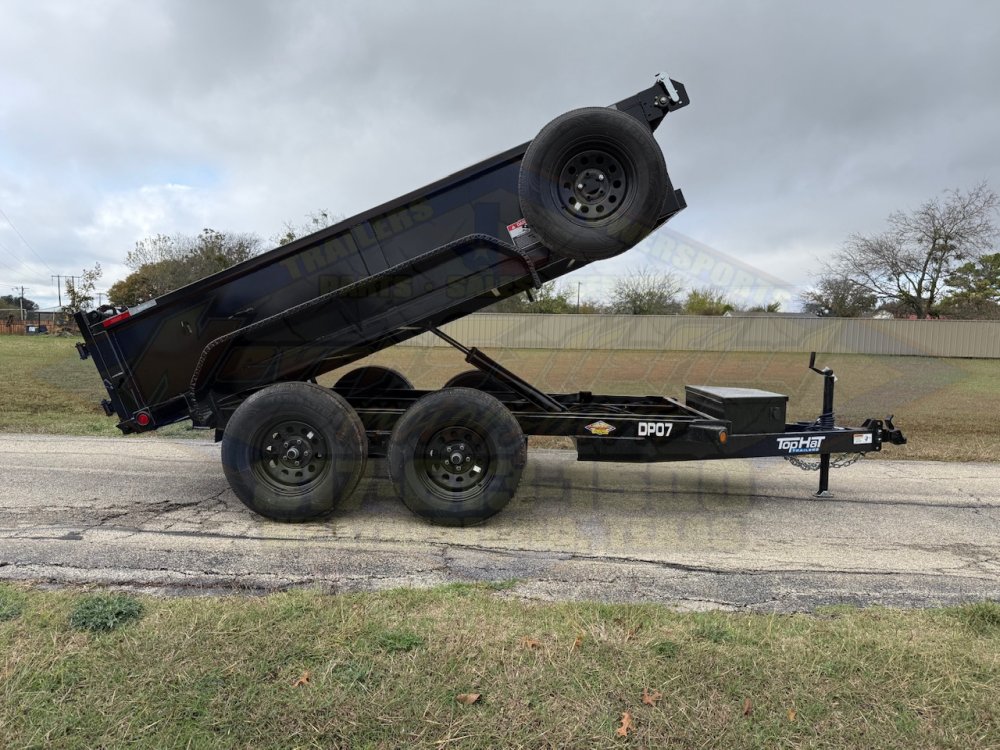2026 TOP HAT 77" X 10' DUMP TRAILER WITH TARP AND SPARE 7,000 GVWR