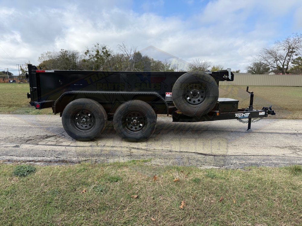 2026 TOP HAT 77" X 10' DUMP TRAILER WITH TARP AND SPARE 7,000 GVWR