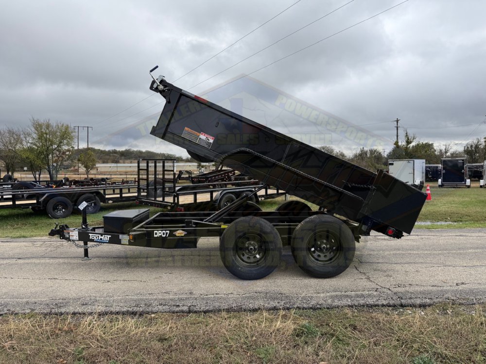 2026 TOP HAT 77" X 10' DUMP TRAILER WITH TARP AND SPARE 7,000 GVWR