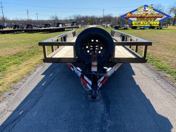 2026 TOP HAT 83" X 18' HD SQUARE TOP UTILITY TRAILER W/ SLIDE OUT RAMPS, SPARE 14,000 GVWR