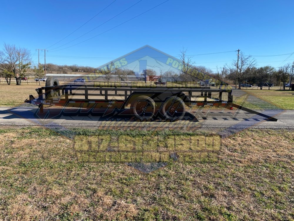 2026 TOP HAT 83" X 18' HD SQUARE TOP UTILITY TRAILER W/ SLIDE OUT RAMPS, SPARE 14,000 GVWR