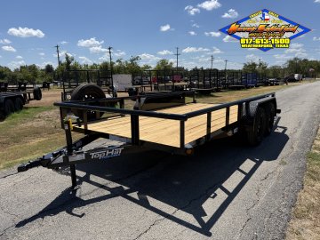 2026 TOP HAT 83" X 14' PIPE TOP UTILITY TRAILER WITH 4' SPRING ASSIST RAMP GATE, SPARE 7,000 GVWR