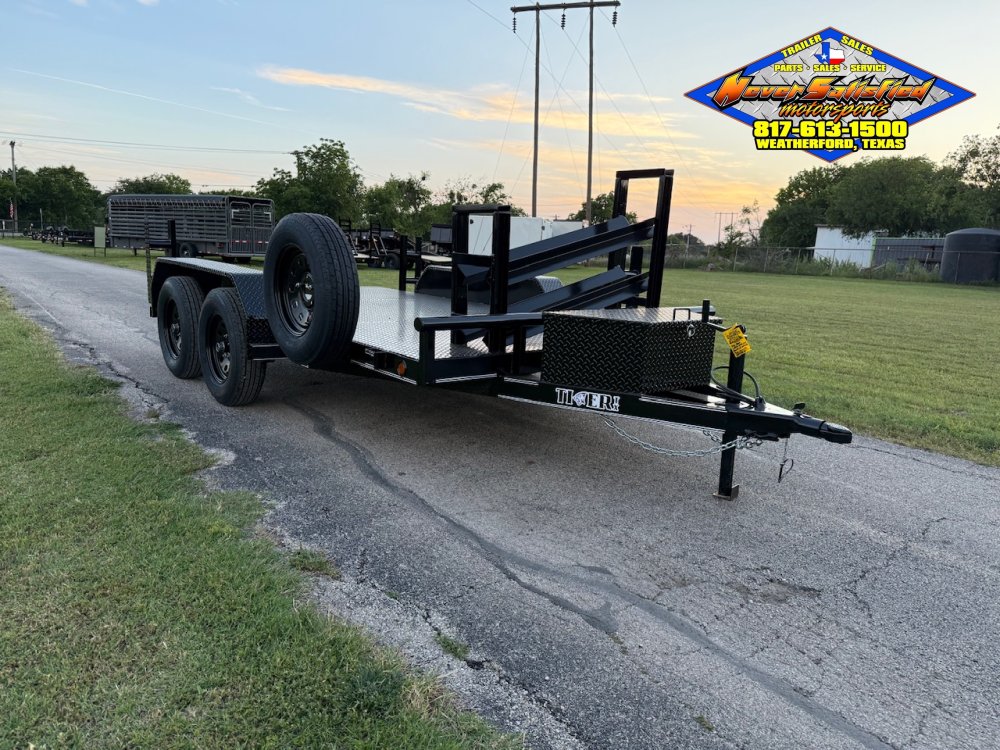 2027 TIGERTX 77" X 12' TANDEM AXLE WELDING TRAILER W/ SPARE 7,000 GVWR
