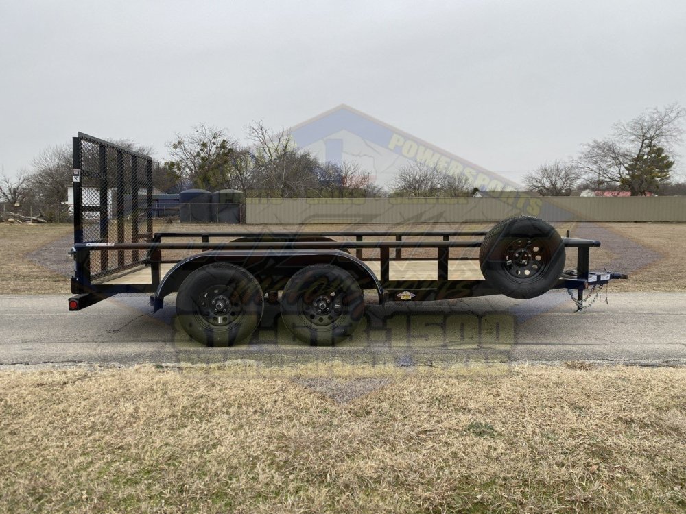 2026 TOP HAT 83" X 14' PIPE TOP UTILITY TRAILER WITH 4' SPRING ASSIST RAMP GATE, SPARE 7,000 GVWR