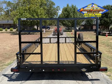 2026 TOP HAT 83" X 14' PIPE TOP UTILITY TRAILER WITH 4' SPRING ASSIST RAMP GATE, SPARE 7,000 GVWR
