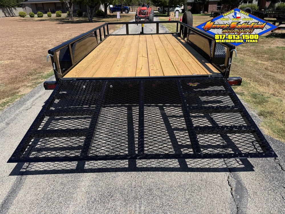 2026 TOP HAT 83" X 14' PIPE TOP UTILITY TRAILER WITH 4' SPRING ASSIST RAMP GATE, SPARE 7,000 GVWR