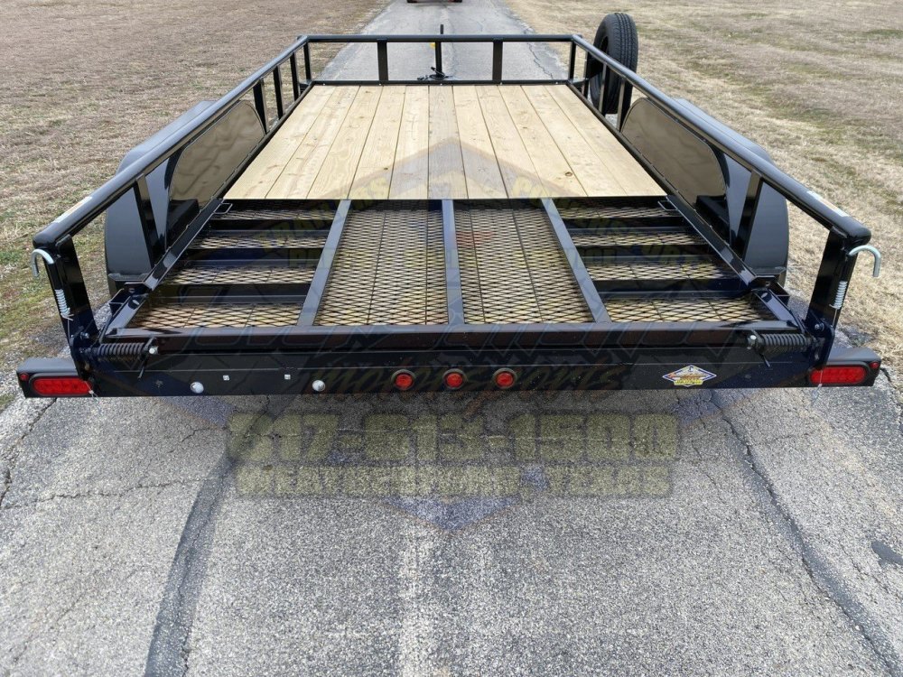 2026 TOP HAT 83" X 14' PIPE TOP UTILITY TRAILER WITH 4' SPRING ASSIST RAMP GATE, SPARE 7,000 GVWR