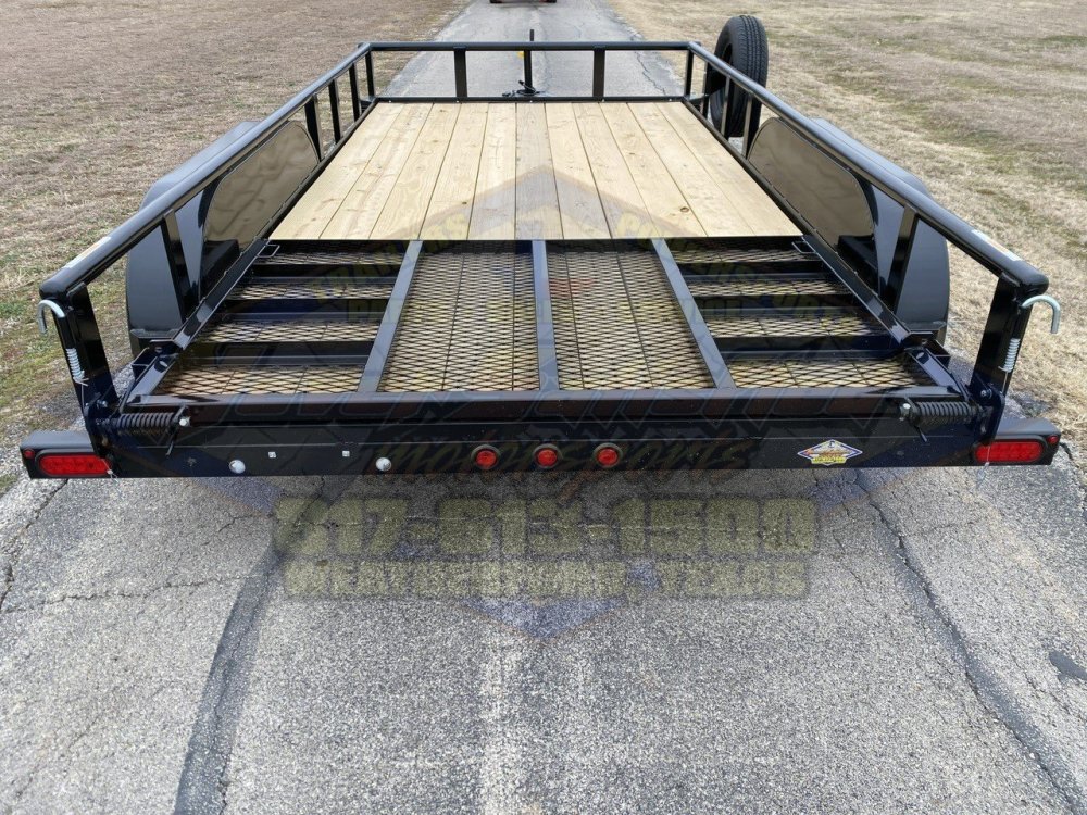2026 TOP HAT 83" X 14' PIPE TOP UTILITY TRAILER WITH 4' SPRING ASSIST RAMP GATE, SPARE 7,000 GVWR