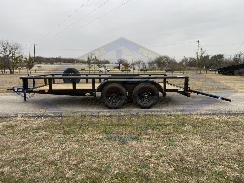 2026 TOP HAT 83" X 14' PIPE TOP UTILITY TRAILER WITH 4' SPRING ASSIST RAMP GATE, SPARE 7,000 GVWR