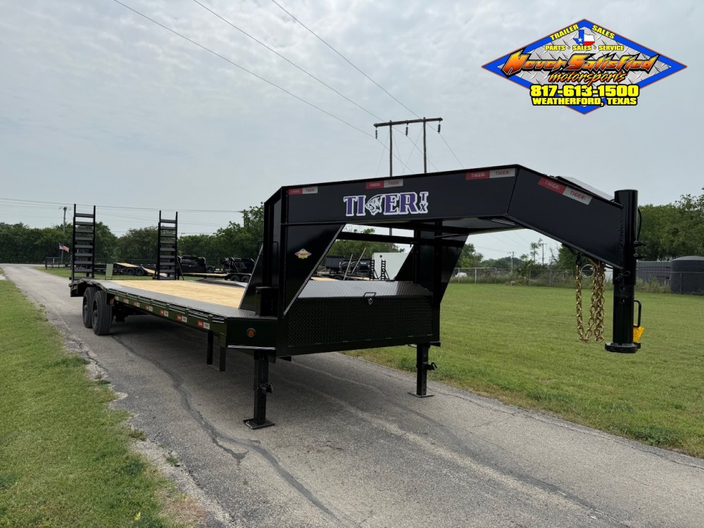 2027 TIGERTX 102" X 30' DRIVE OVER FENDER GOOSENECK TRAILER WITH SPARE 20K-GVWR SUR