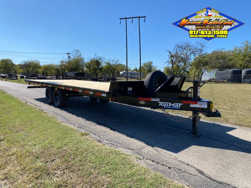 2026 TOP HAT 102" X 24' HYDRAULIC TILT DECK TRAILER WITH SPARE 14,000 GVWR