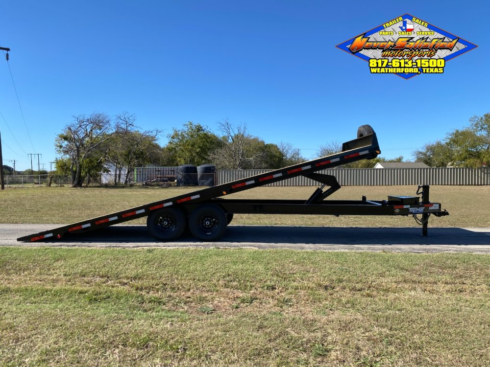 2026 TOP HAT 102" X 24' HYDRAULIC TILT DECK TRAILER WITH SPARE 14,000 GVWR