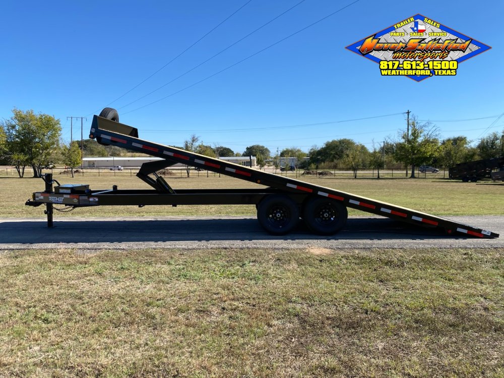2026 TOP HAT 102" X 24' HYDRAULIC TILT DECK TRAILER WITH SPARE 14,000 GVWR