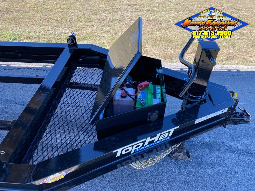 2026 TOP HAT 102" X 24' HYDRAULIC TILT DECK TRAILER WITH SPARE 14,000 GVWR