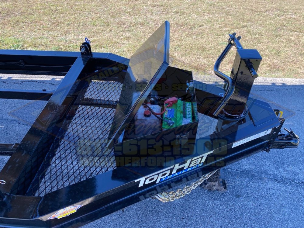 2026 TOP HAT 102" X 24' HYDRAULIC TILT DECK TRAILER WITH SPARE 14,000 GVWR