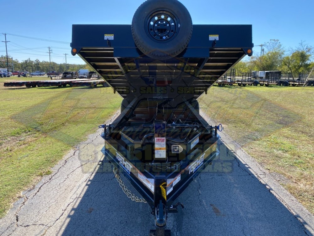 2026 TOP HAT 102" X 24' HYDRAULIC TILT DECK TRAILER WITH SPARE 14,000 GVWR