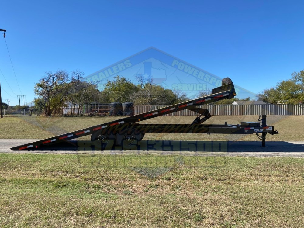2026 TOP HAT 102" X 24' HYDRAULIC TILT DECK TRAILER WITH SPARE 14,000 GVWR