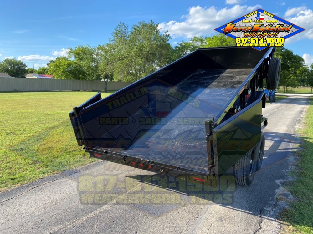 2026 TOP HAT 83" X 16' LOW PROFILE DUMP TRAILER WITH TARP, RAMPS AND SPARE 14,000 GVWR