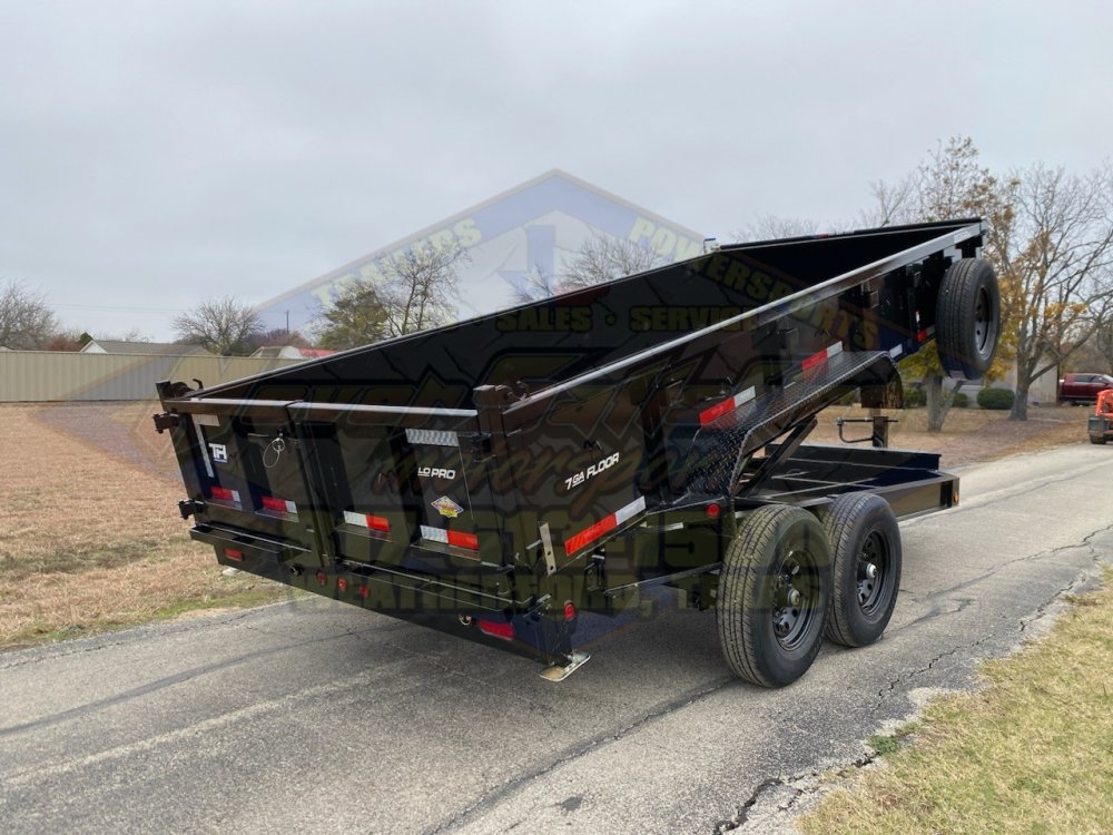 2026 TOP HAT 83" X 16' LOW PROFILE DUMP TRAILER WITH TARP, RAMPS AND SPARE 14,000 GVWR
