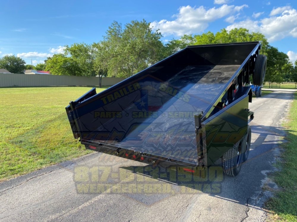 2026 TOP HAT 83" X 16' LOW PROFILE DUMP TRAILER WITH TARP, RAMPS AND SPARE 14,000 GVWR