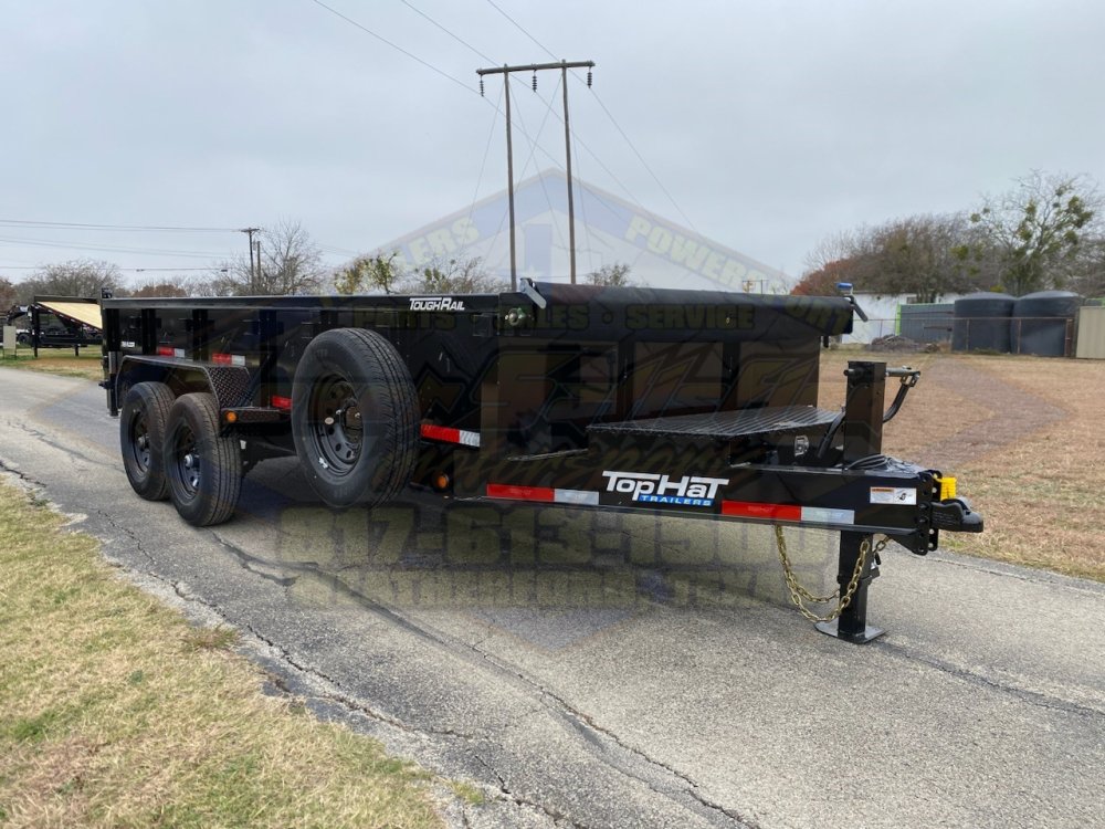2026 TOP HAT 83" X 16' LOW PROFILE DUMP TRAILER WITH TARP, RAMPS AND SPARE 14,000 GVWR