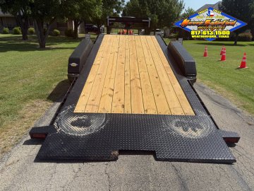 2027 DELCO 102" X 24' GOOSENECK TILT TRAILER DRIVE OVER FENDERS WITH SPARE 16,000#GVWR 9466#PLC