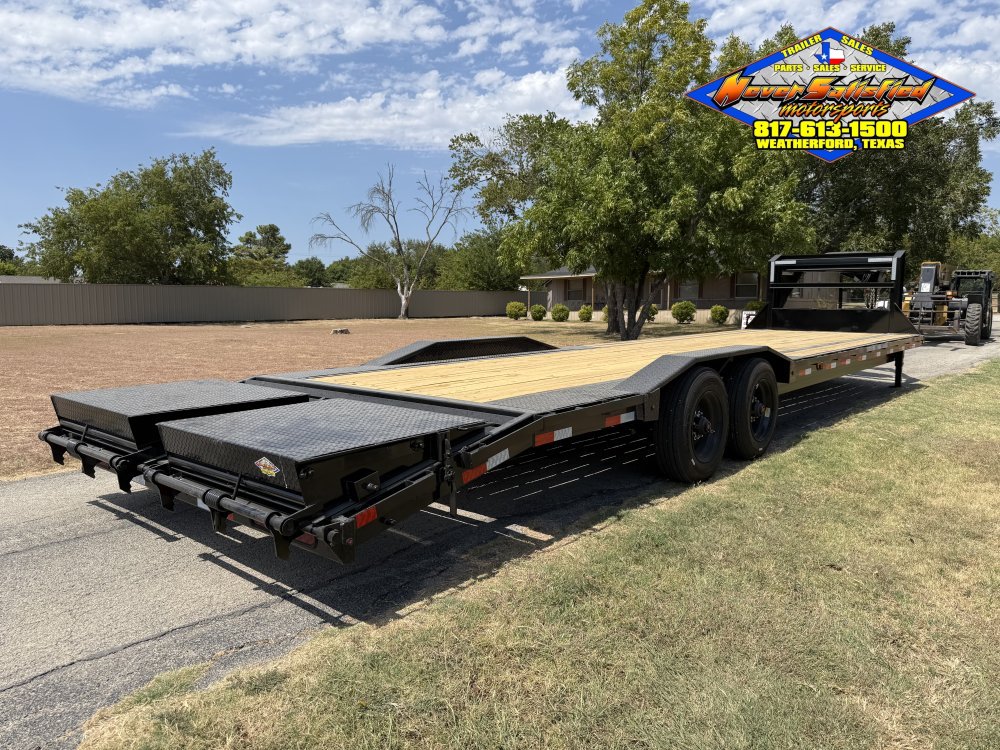 2027 DELCO 102" X 28' + 4' GOOSENECK CAR HAULER WITH MONSTER RAMPS AND SPARE 20K-GVWR 13070#PLC