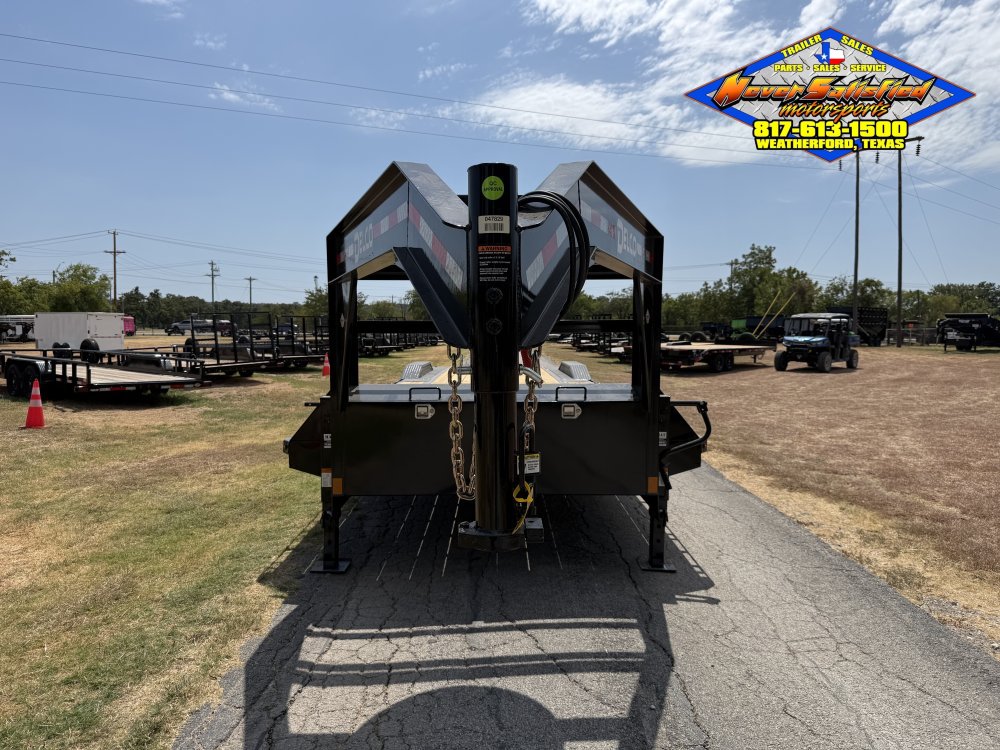 2027 DELCO 102" X 28' + 4' GOOSENECK CAR HAULER WITH MONSTER RAMPS AND SPARE 20K-GVWR 13070#PLC