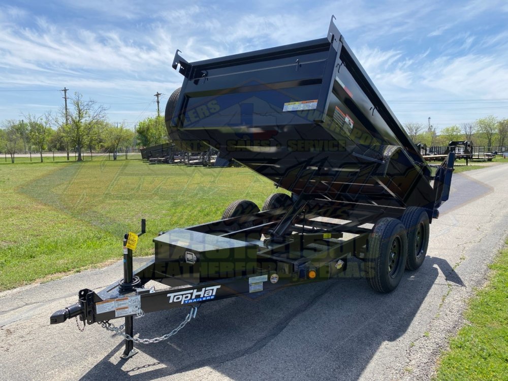 2026 TOP HAT 5' X 10' DUMP TRAILER WITH TARP AND SPARE 7K#GVWR 4815#PLC
