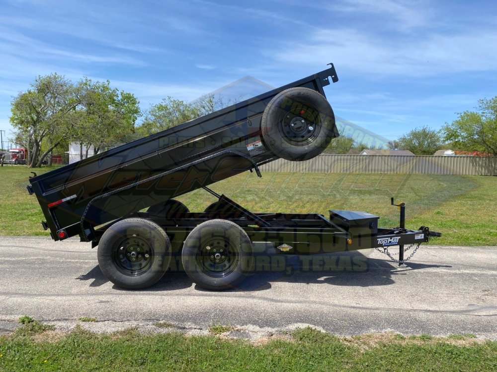 2026 TOP HAT 5' X 10' DUMP TRAILER WITH TARP AND SPARE 7K#GVWR 4815#PLC