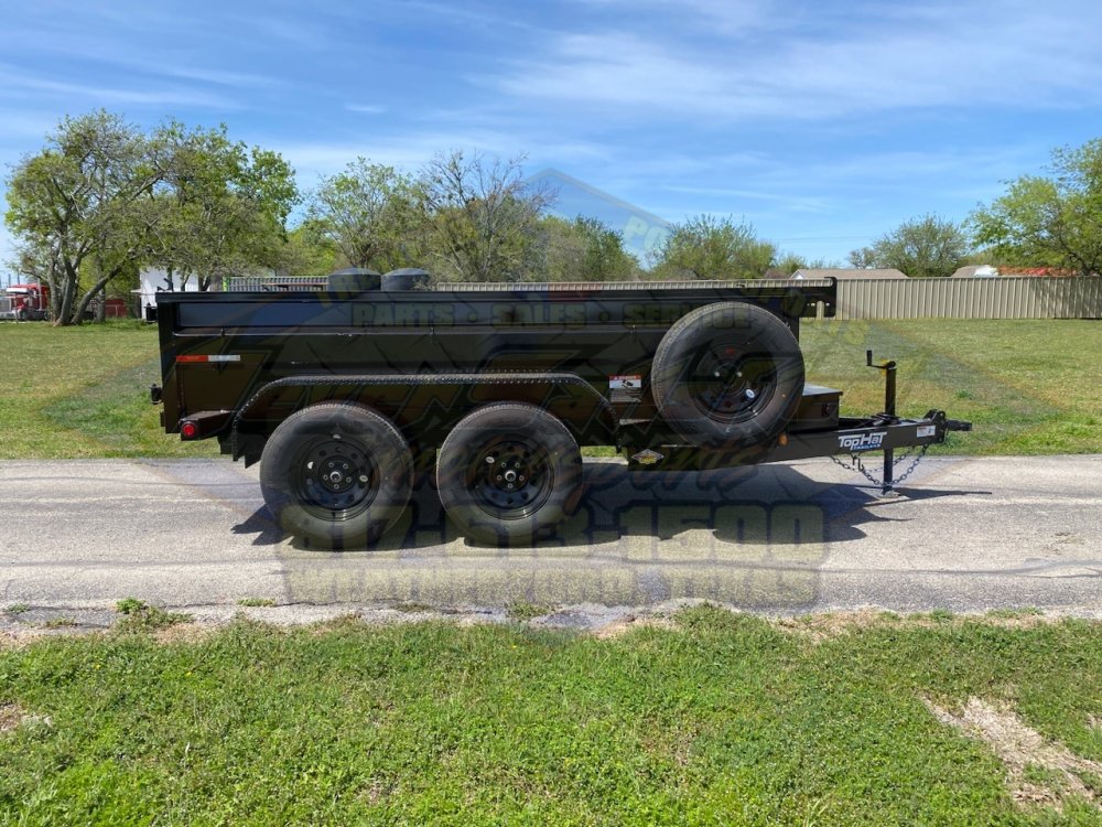 2026 TOP HAT 5' X 10' DUMP TRAILER WITH TARP AND SPARE 7K#GVWR 4815#PLC