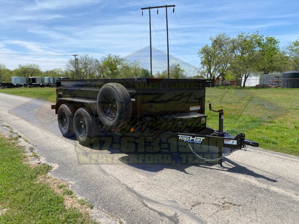 2026 TOP HAT 5' X 10' DUMP TRAILER WITH TARP AND SPARE 7K#GVWR 4815#PLC