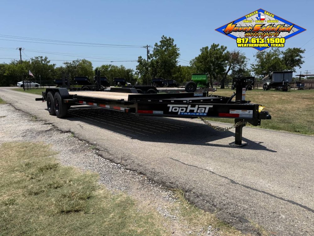 2026 TOP HAT 83" X 24' EQUIPMENT HAULER WITH JUMBO RAMPS AND SPARE, 17.5K#GVWR 11764#PLC
