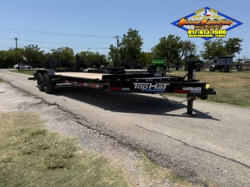 2026 TOP HAT 83" X 24' EQUIPMENT HAULER WITH JUMBO RAMPS AND SPARE, 17.5K#GVWR 11764#PLC