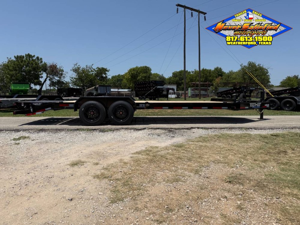 2026 TOP HAT 83" X 24' EQUIPMENT HAULER WITH JUMBO RAMPS AND SPARE, 17.5K#GVWR 11764#PLC