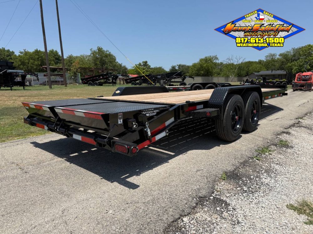 2026 TOP HAT 83" X 24' EQUIPMENT HAULER WITH JUMBO RAMPS AND SPARE, 17.5K#GVWR 11764#PLC