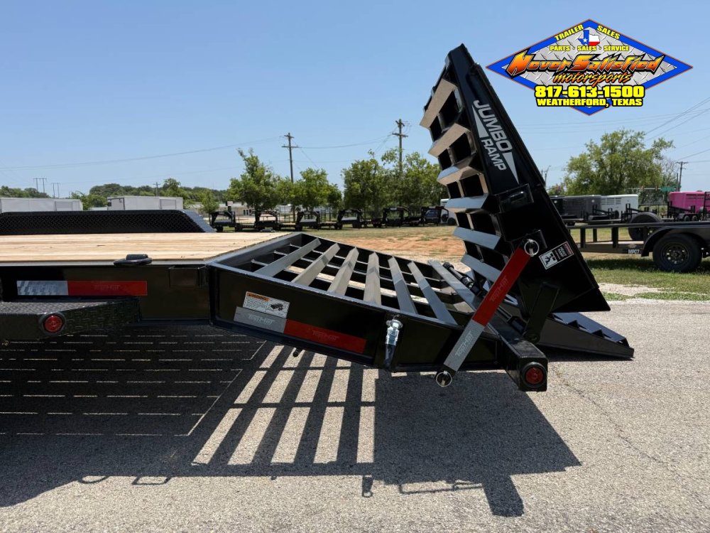 2026 TOP HAT 83" X 24' EQUIPMENT HAULER WITH JUMBO RAMPS AND SPARE, 17.5K#GVWR 11764#PLC