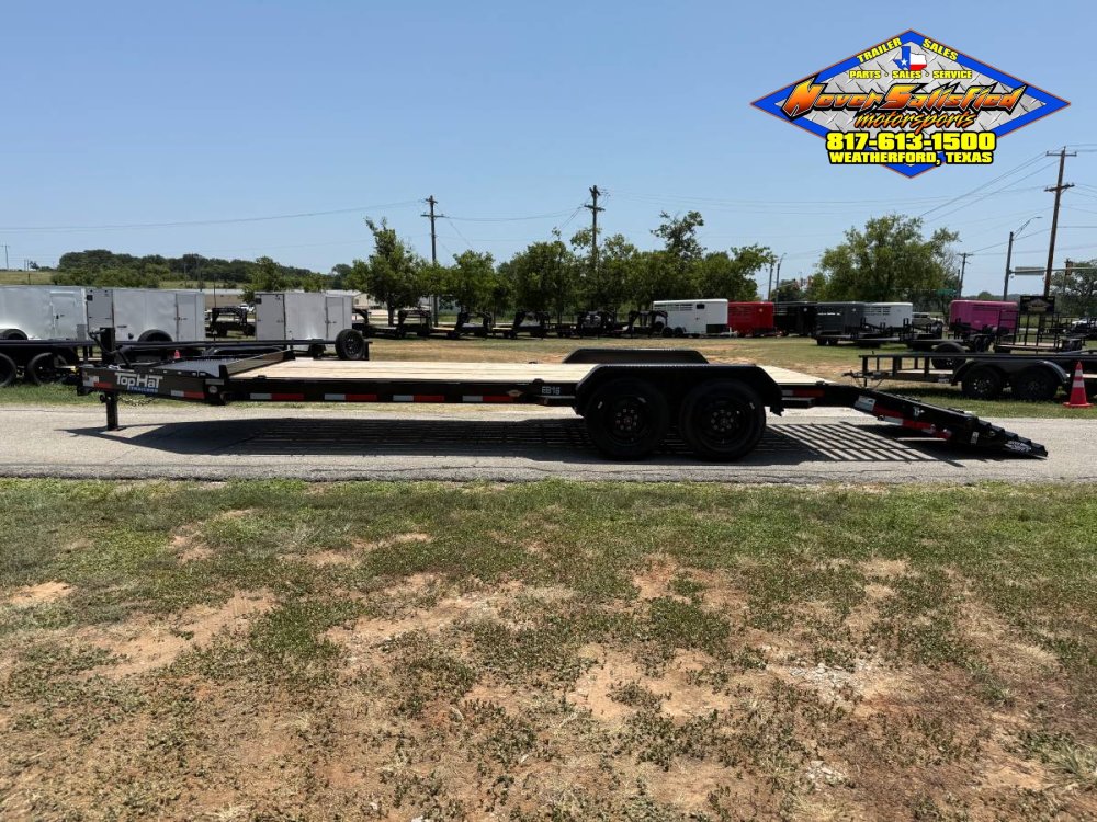 2026 TOP HAT 83" X 24' EQUIPMENT HAULER WITH JUMBO RAMPS AND SPARE, 17.5K#GVWR 11764#PLC